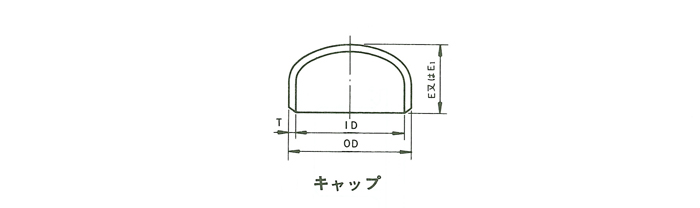 70%OFF!】 ステンレス キャップ 半 M30x330